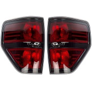 OEM Ford F-150 Black Tail Light Pair - SVT Raptor, Harley Davidson