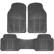 OxGord Universal Fit 3-Piece Full Set Ridged Rubber Floor Mat Gray OxGord Universal Fit 3-Piece Full Set Ridged Rubber Floor Mat Gray