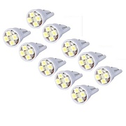 Cutequeen 10PCS LED Car Lights Bulb White T10 2835 4-SMD