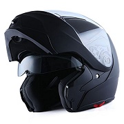 1Storm Motorcycle Street Bike Modular/Flip up Dual Visor/Sun Shield