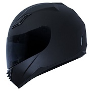 Duke Matte Black Full Face Helmet DK-140+FREE Tinted Visor