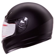 Matte Flat Black Full Face Motorcycle Helmet DOT +2 Visors