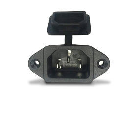 Snap-in C14 AC power socket