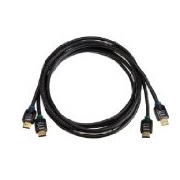 AmazonBasics High-Speed HDMI Cable 2-Pack - 6.5 Feet