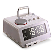 Has docking station for iPhone