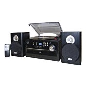 Jensen JTA475B 3-Speed Turntable with CD, AM/FM Stereo Radio