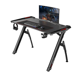 Gaming desk with iron frame