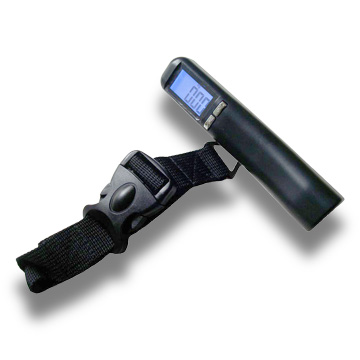 Electronic luggage scale measures in kilograms, pounds | Global Sources