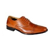 Delli Aldo Men's M-19006 Brown Wingtip Lace-up Leather-Lined Oxfords