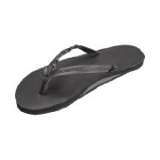 Rainbow Women's Flirty Braidy Single-Layer Leather Flip-Flops