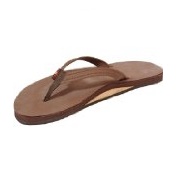 Rainbow Sandals Women's Premier Leather Single-Layer Narrow Flip-Flops