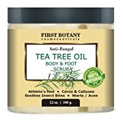 100% Natural Anti-Fungal Tea Tree Oil Body & Foot Scrub with Dead Sea Salt