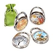 BMC 4-Piece Mixed Design Handbag Hanger Hook Set