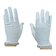 N'Ice Caps Girls' Lace-Trimmed Special Occasion Stretch Gloves