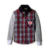 Seals Boy's Shirts with Knitted Sleeves, Ribbed Cuffs
