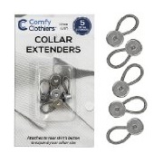 Comfy Clothiers 5 Metal Collar Extenders for Dress Shirts