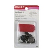 Singer Jeans Button Kit, 8-Piece Set with Tool