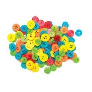 Blumenthal Lansing Favorite Findings Basic Buttons, Assorted Sizes, 130 Pieces, Citrus
