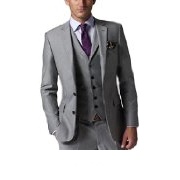 CMDC Men's Casual Slim Fit Business Suit, 3-Piece (D163)