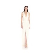 Halston Heritage Women's Sleeveless V-Neck Gown