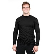 Utopia Wear Men's Cotton Blend Interlock Mock Turtleneck
