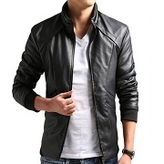 ZShow Men's Casual Leisure PU Leather Jacket