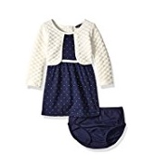 Nautica Baby Girl's Layered Long-Sleeved Knit Dress