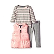 Nautica Baby Girl's Vest, Shirt and Jeggings