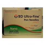 BD Ultra-Fine Pen Needles Nano, Penta Point Comfort