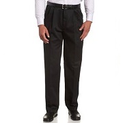 Haggar Men's Work-To-Weekend No-Iron Pleat-Front Pants