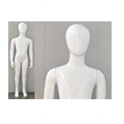 Roxy Display Egg Head Children's Mannequin, Glossy White, Fiber Glass