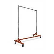 Econoco Commercial Rolling Z Rack with KD Construction