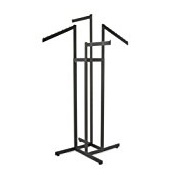Econoco 4-Way Rack with 2 Straight and 2 Slant Arms