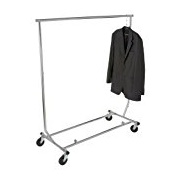 Econoco Heavy Duty Collapsible Clothing Rack, Round Tubing