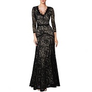 Miusol Floral Lace 2/3 Sleeves Bridesmaid Dress