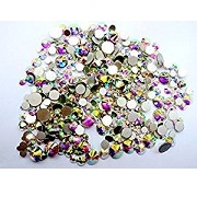 2 to 6mm Resin Crystal AB Mixed Flatback Rhinestones By Zealer