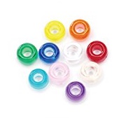 Darice Value Pack Pony Bead, 9mm, Transparent Multicolor