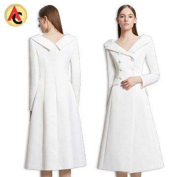white blazer midi dress