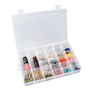 OULII Portable Clear Plastic Jewelry Box Organizer Storage Container