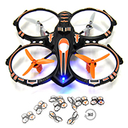 RC Stunt Drone Quadcopter w/ 360 Flip: Crash Proof, 2.4GHz, 4 CH