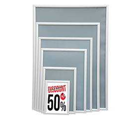 Water-resistant aluminum advertising poster