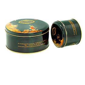 Compact gift tin box also keeps food