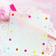50 pcs Colorful Polka Dots Self Adhesive Seal Bag