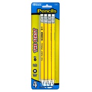 BAZIC #2 The First Jumbo Premium Yellow Pencil (4/pack)