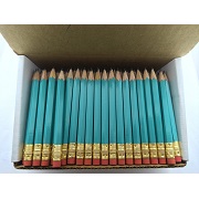 Half Pencils with Eraser - Golf, Classroom, Pew, Short, Mini