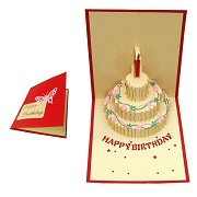 Qubie 3D Pop Up Birthday Cards Creative Greeting Cards