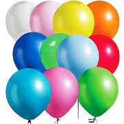 MESHA® 12 Inches Assorted Color Party Balloons (144 Pcs)