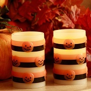 Halloween Flameless Pumpkin Candle Set