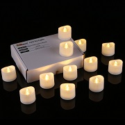 Homemory Realistic and Bright Flickering Flameless LED Tea Light