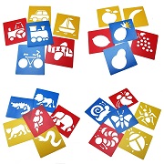 Tosnail Plastic Drawing Painting Stencil Templates for Kids Crafts